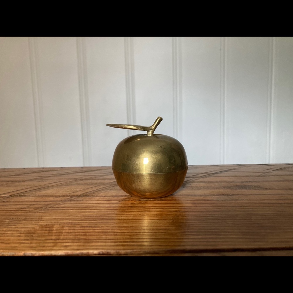 Brass Apple Trinket Dish